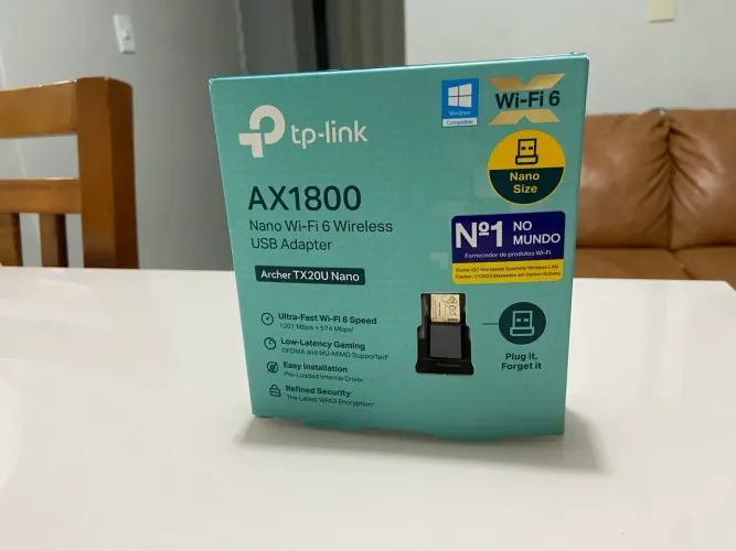 ? Adaptador Wi-Fi 6 USB TP-Link Archer TX20U Nano AX1800