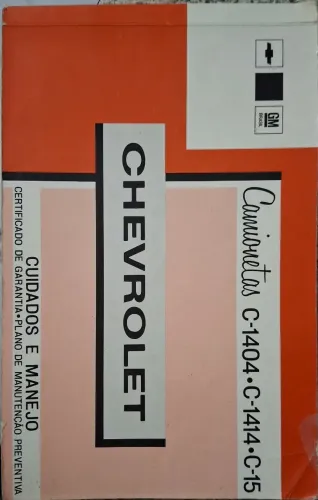 Manual da Caminhonetes Chevrolet C 10 C 15