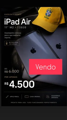 Vendo iPad Air 11" M2 ? 128GB