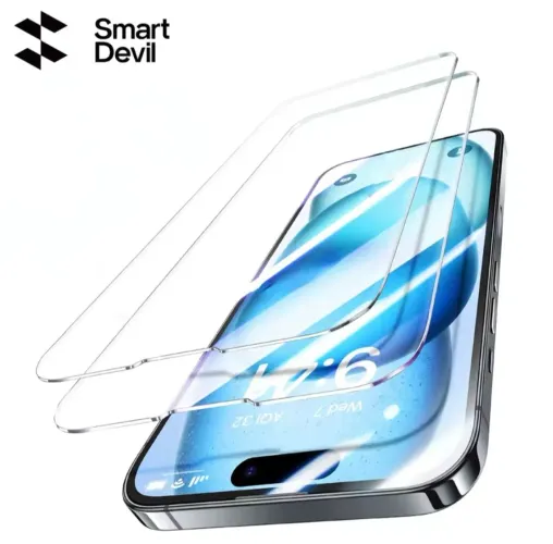 Película Smartdevil vidro temperado com guia de instalação iPhone 12 pro max