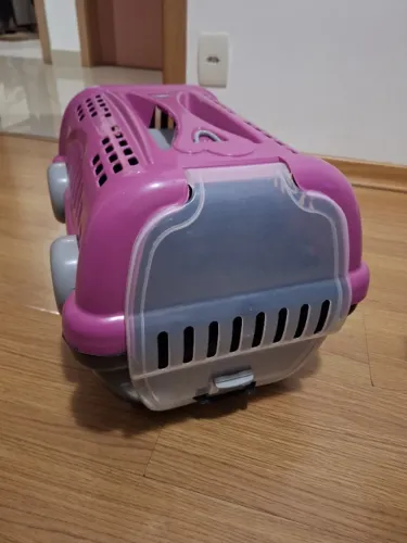 Caixa de Transporte Furacão Pet Luxo Rosa Nº 2 - Até 15 kg