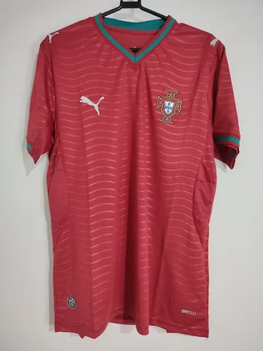 Camisa de Portugal Vermelha Masculina 2026 Camisa de Time Lançamento 2026