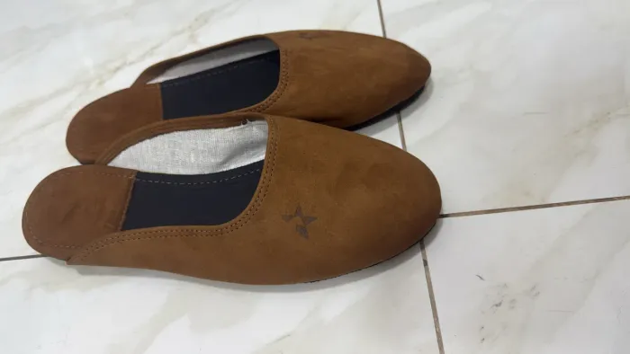 Chinelo mule campeiro em couro 