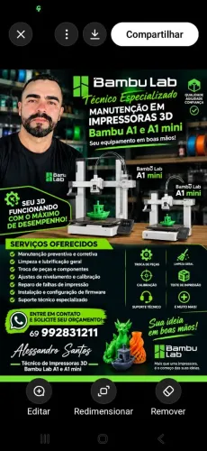 Manutenção em Impressora Bambu 3D