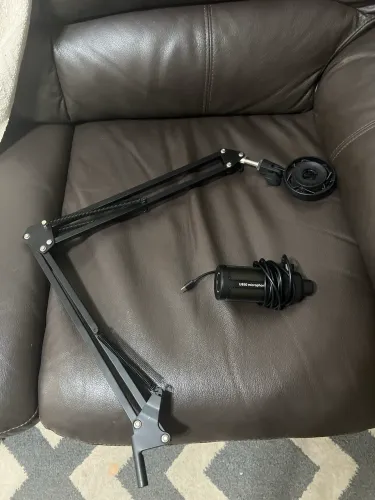 Microfone de podcast 