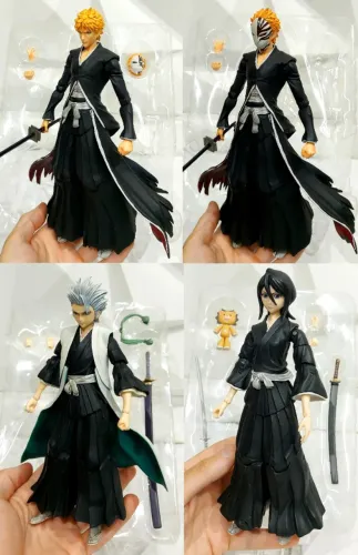 Coleção Play Arts Kai Bleach Ichigo Toshiro Rukia Originais