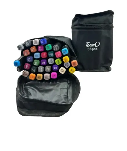 Kit Canetas Touch Ponta Dupla - 36 Cores