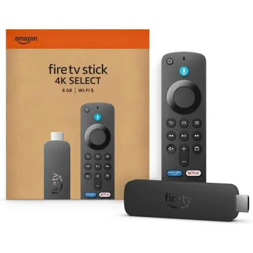 Amazon Fire Stick 4k Select 8GB Wi-Fi 5 com Controle Alexa