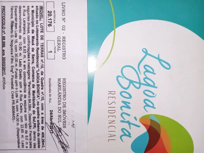 Vendo direito de terreno com uma casinha alugada no residencial lagoa bonita 