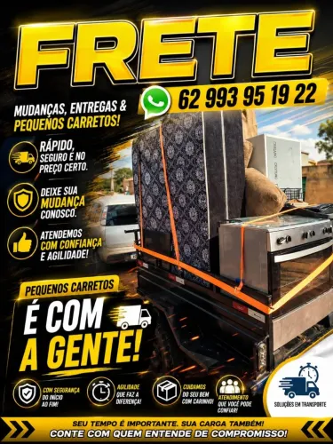 Frete, goianira, trindade e demais regiões de Goiânia