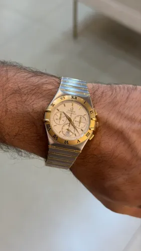 Omega Constellation Double Eagle Chronograph 3861201 Revisado Caixa Omega