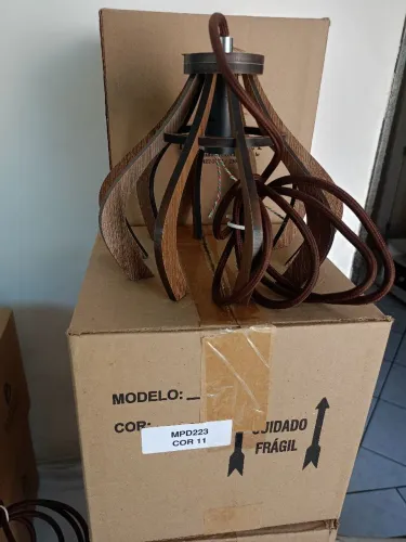 Pendente modelo 221 e  modelo 223 MDF cor 11 Babilux 