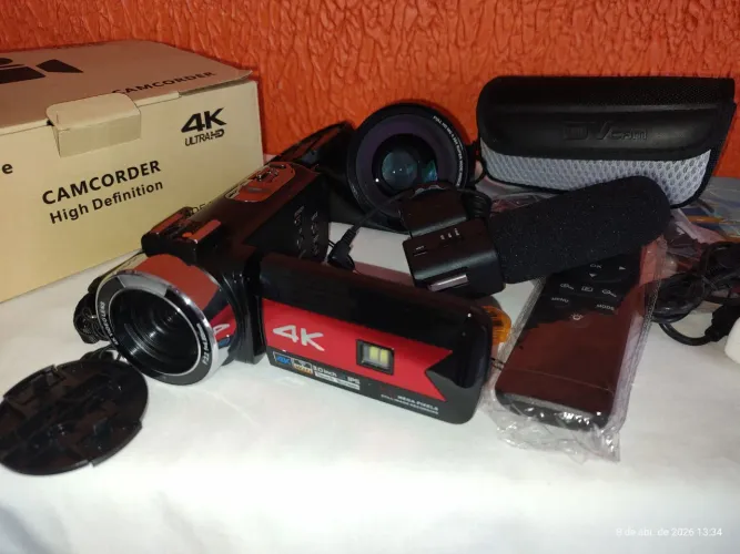 ? Filmadora 4K + MICROFONE EXTERNO + KIT COMPLETO (TOP!)