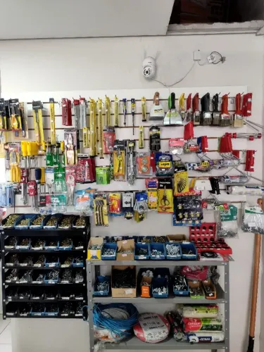 Fundo de depósito de material de construção