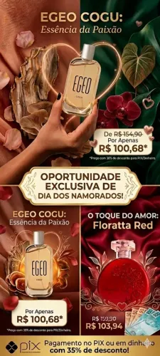 Perfumes Egeo cogu e Floratta red lacrados