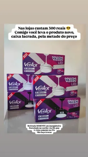 Ventilador de teto com led inclusa NOVO promoção!