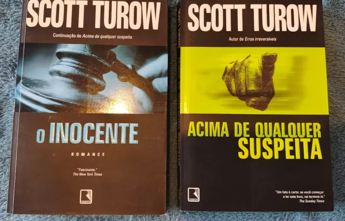 Livros Scott Turow: "O Inocente" e "Acima de Qualquer Suspeita"