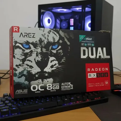 Placa De Vídeo Asus Dual Radeon Rx 580 Oc 8gb Gddr5 (Usado)