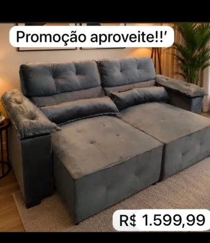 Promoção até 20 /08 Sofá retrátil e reclinavel 2,20m contato 98 9 *