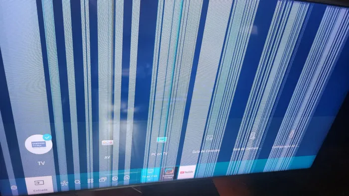 DOA-SE TV SAMSUNG 55 COM DEFEITO