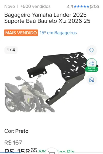 Suporte para baú Lander 2025/26.