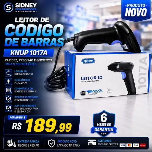Leitor de código de barras NOVO