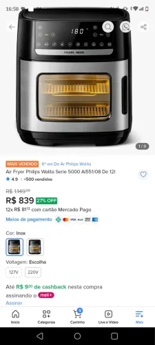 Air fryer Philips nova.