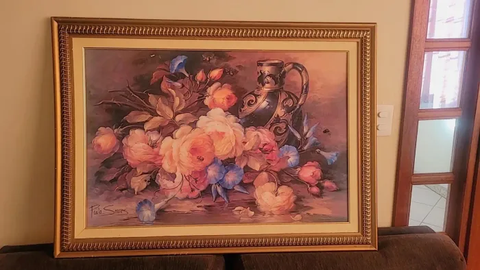 Quadro original da Paula Soares coleção floral