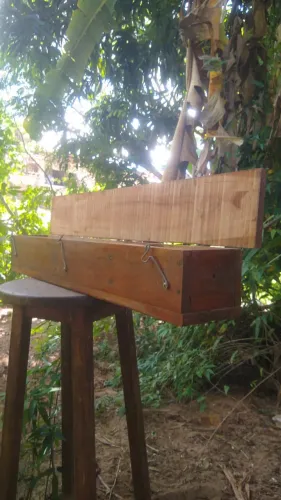 Caixa Modelo Nordestina para Abelha Jandaira 100% Umburana Natural