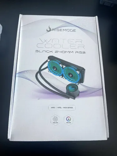 Water Cooler Rise Mode Gamer Black, RGB, 240mm, AMD/Intel, Preto - RM-WCB-02-RGB