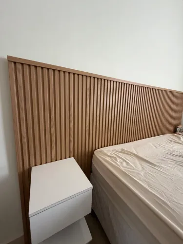 Painel Ripado Cabeceira Cama Casal