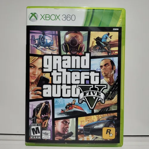 Jogo GTA 5 Xbox 360 Original Completo Grand Theft Auto V com Mapa Físico - Mídia Física