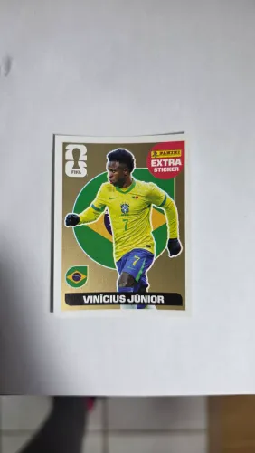 FIGURINHA EXTRA COPA DO MUNDO 2016 VINI JR OURO