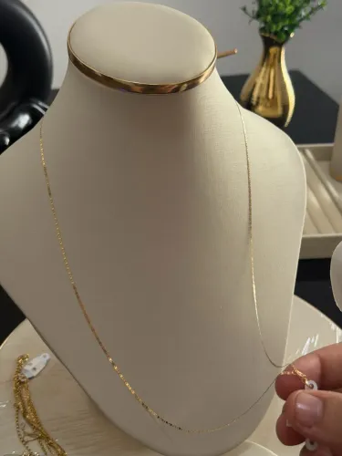 Colar masculino de ouro 18k 70cm