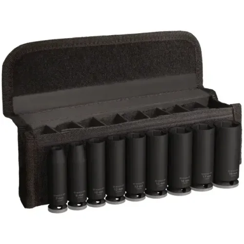 Bosch PRO Impact Conjunto de 9 Chaves de Caixa 3/8? Longas