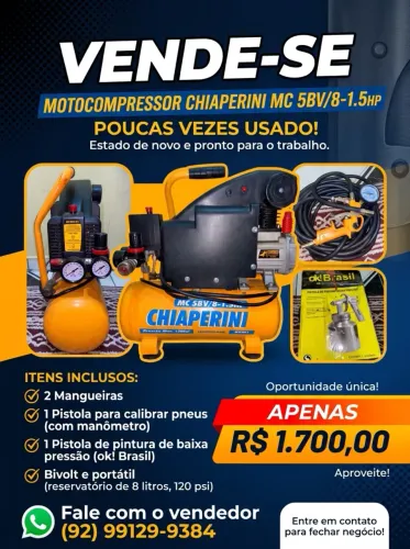 Compressor Chiaperini MC 5BV/8-1.5HP