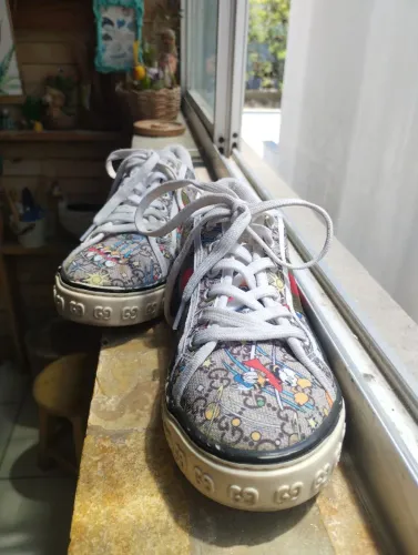 Tênis Gucci X DISNEY Ace GG Supreme Pato Donald 