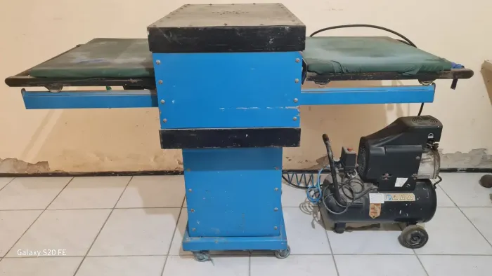 Prensa Térmica Pneumática para sublimação - Duas bandejas 60x50cm, com compressor