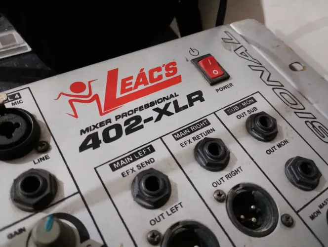 Mesa de som XLR