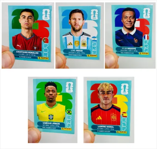 Figurinhas Craques - Mbappe - Vini Junior - Lamine Yamal - Bellingham - Haaland -Copa 2026