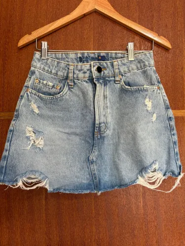 Saia jeans tamanho 36
