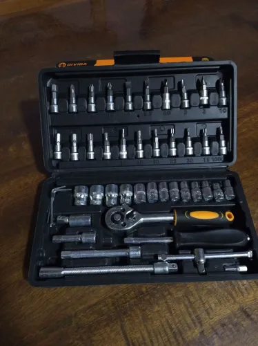 Kit caixa de chave catracas 46 peças