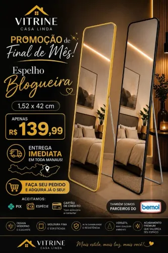 Espelho blogueira lindo e barato
