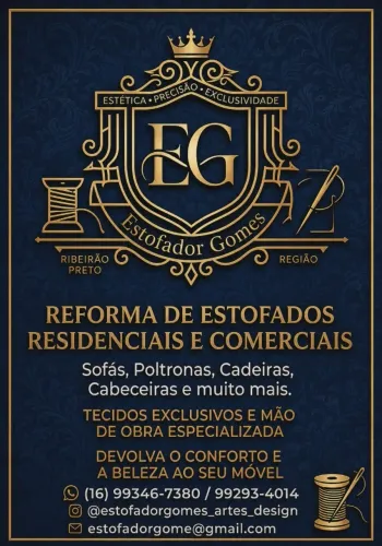 Estofador Gomes \Reformas de Estofados Tapeçaria em Geral 