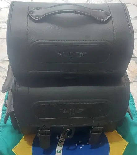 Bolsa para sissybar custon em couro