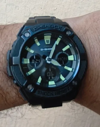 Relógio casio g-shock g-steel gst-S130BC-1A3