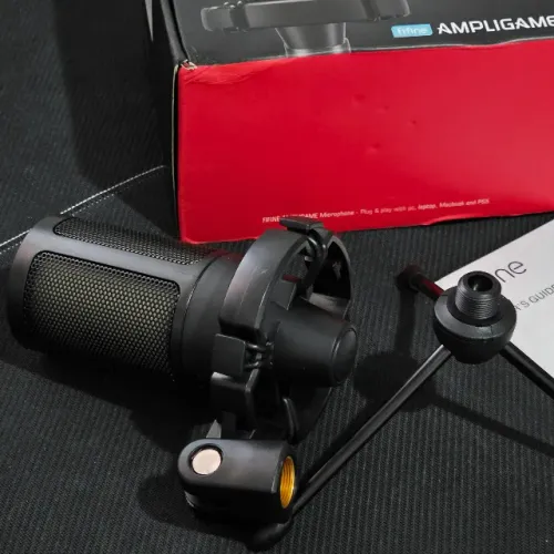 Microfone Condensador USB Fifine AmpliGame A2 RGB - Preto (Usado, Excelente Estado)