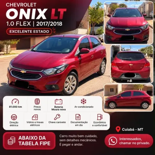 Chevrolet Onix Hatch LT 1.0 8V Flex Mec. 4P 2018
