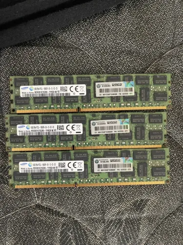 Memória RAM ECC PC3L DDR3 3x 8gb