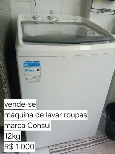 Máquina de lavar roupa Cônsul 12 kilos